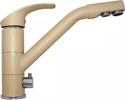 Смеситель Paini Pilot 04AV543KM для кухонной мойки, бежевый гранит