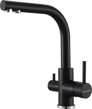 Смеситель для кухонной мойки Paulmark Essen Es213011-401TB антрацит полностью