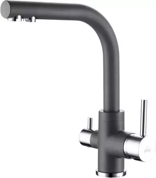 Смеситель для кухонной мойки Paulmark Essen Es213011-402 серый металлик