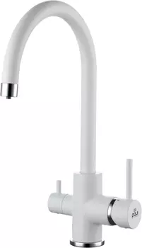 Смеситель для кухонной мойки Paulmark Essen Es213211-431 белый матовый