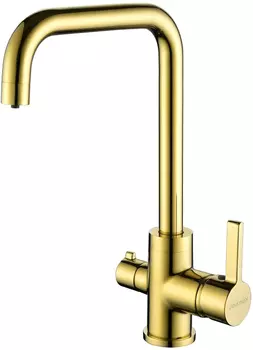 Смеситель для кухонной мойки Paulmark Logas Lo213021-G золото