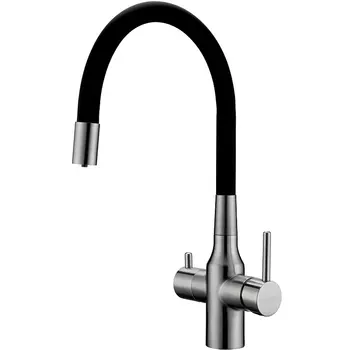 Смеситель для кухонной мойки Paulmark Salix Sa213419-NI никель