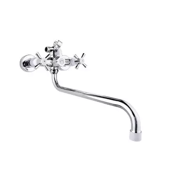 Смеситель PLStart PL2218-8 для ванны с душем хром/белый