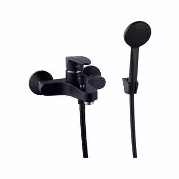 Смеситель PLStart PL3205-7 для ванны с душем чёрный