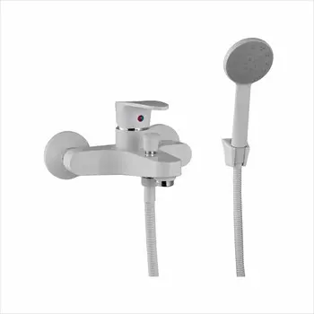 Смеситель PLStart PL3205-8 для ванны с душем белый