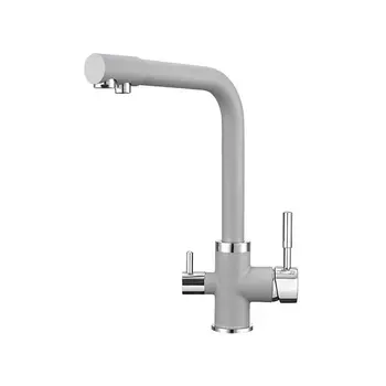 Смеситель Point PN3103AL для кухонной мойки, серый