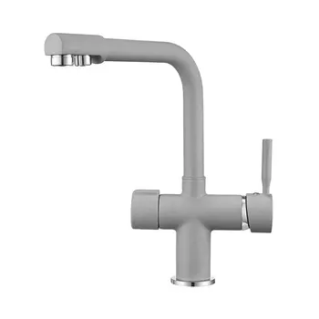 Смеситель Point PN3104AL для кухонной мойки, серый