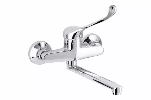 Смеситель Профсан Медик ПСМ-508-055 локтевой настенный