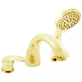 Смеситель RAV Slezak Dunaj D469.5YZ на борт ванны, золото