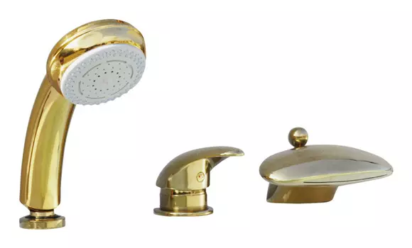 Смеситель RAV Slezak Dunaj D470.5SZ на борт ванны, золото