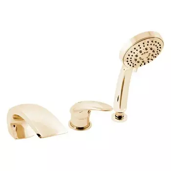 Смеситель RAV Slezak Dunaj D472.5YZ на борт ванны, золото