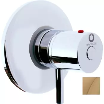 Смеситель Rav Slezak Dunaj Termostat DT283Z для душа, золото