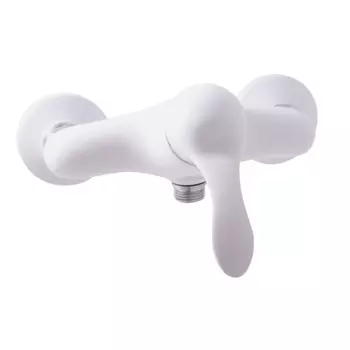 Смеситель Rav Slezak Labe L081.5BC для душа, белый/ хром