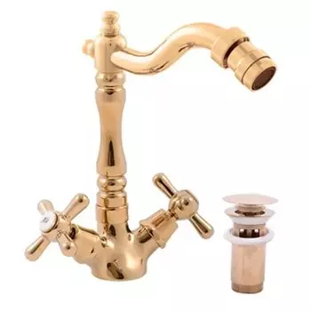 Смеситель Rav Slezak Morava retro MK121.5/9Z для биде, золото