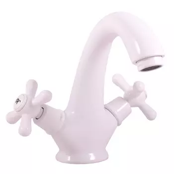 Смеситель Rav Slezak Morava retro MK128.5B для раковины, белый