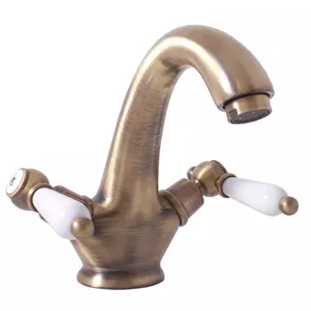 Смеситель Rav Slezak Morava retro MK528.5SM для раковины, бронза