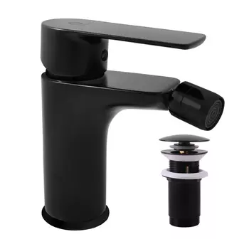 Смеситель Rav Slezak Vltava VT445.5KCMAT для биде, черный матовый