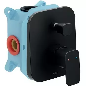 Смеситель Ravak 10° Free black -TD F 065.20 с переключателем, черный матовый