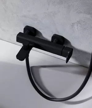 Смеситель Ravak 10° Free TD F 022.20/150 для ванны с душем черный