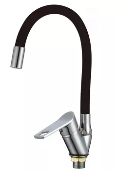 Смеситель РМС SL137BL-016F для кухни, черный, хром