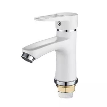 Смеситель РМС SL77W-001F ( белый) для умывальника