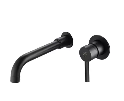 Смеситель Ростовская Мануфактура Сантехники (РМС) SUS129BL-3 для раковины, встраиваемый, черный матовый