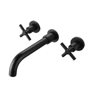 Смеситель Ростовская Мануфактура Сантехники (РМС) SUS129BL-4 для раковины, встраиваемый, черный матовый