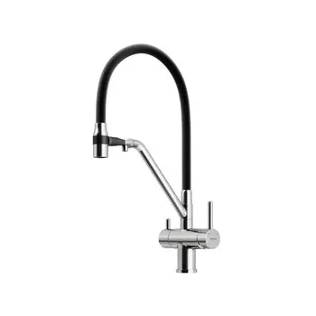 Смеситель Sancos Dora SC4003BN для кухонной мойки, с гибким изливом, брашированный никель