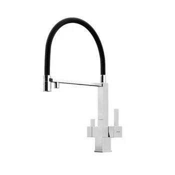 Смеситель Sancos Moro SC4006CH для кухонной мойки, с гибким изливом, хром