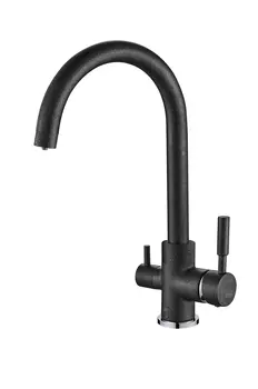 Смеситель Schein Kitchen 8686 для кухонной мойки, черный матовый