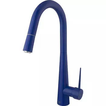 Смеситель Shouder Iten 300613 для кухни выдвижной излив синий