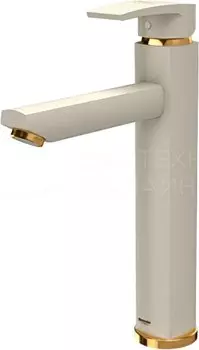Смеситель Shouder Unique Plus 0180316 для раковины слоновая кость/золото