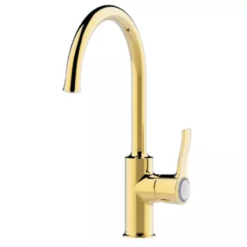 Смеситель SMARTsant Винтаж SM263501GL для кухни, золото