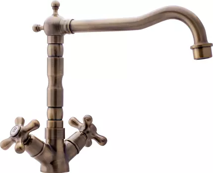 Смеситель Swedbe Selene 7142 для кухонной мойки, бронза