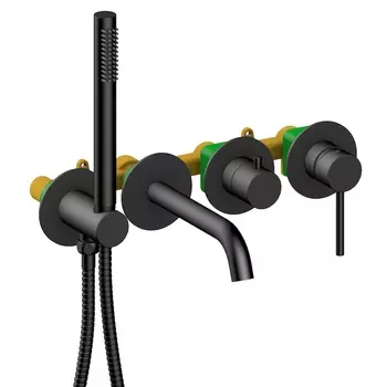 Смеситель для ванны с душем Timo Saona 2314/03YSM черный матовый