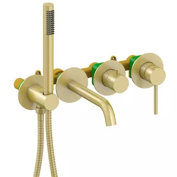 Смеситель для ванны с душем Timo Saona 2314/17YSM золото матовое