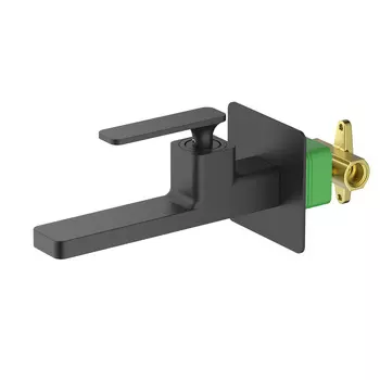 Смеситель Timo Torne 4372/03SM для раковины, встраиваемый, с внутренней частью, черный матовый