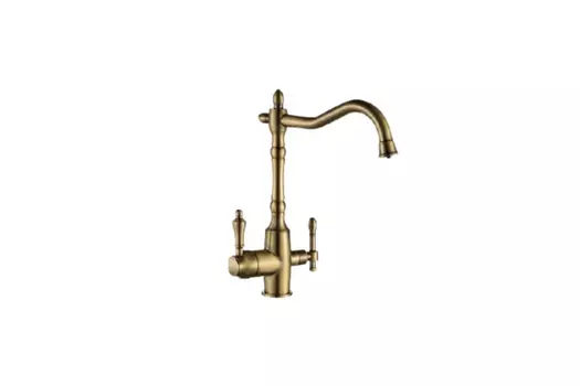 Смеситель Ulgran Classic U-018 Бронза для кухонной мойки