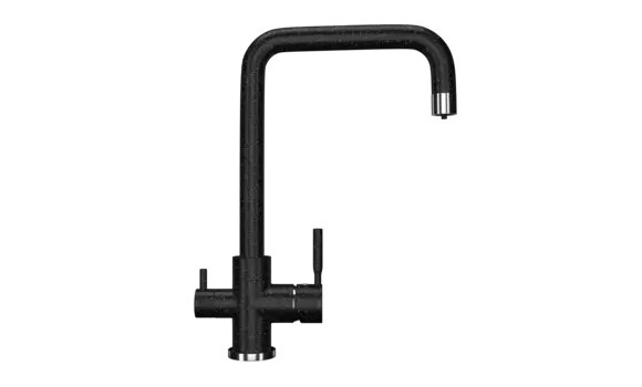 Смеситель Ulgran Classic U-019-308 для кухонной мойки, черный