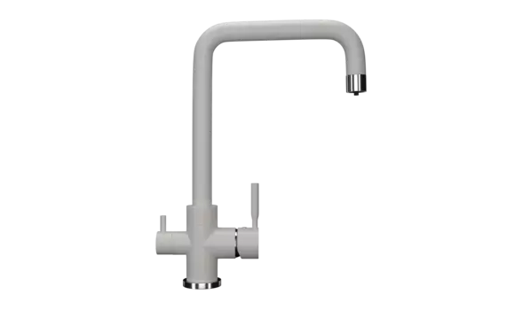 Смеситель Ulgran Classic U-019-331 для кухонной мойки, белый