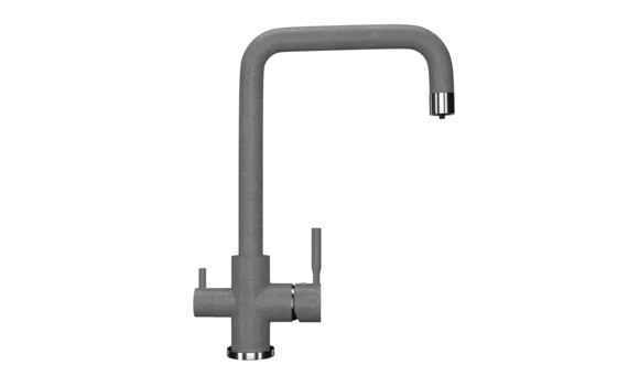 Смеситель Ulgran Classic U-019-342 для кухонной мойки, графит