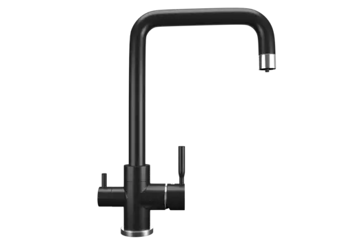 Смеситель Ulgran Classic U-019-44 для кухонной мойки, черный
