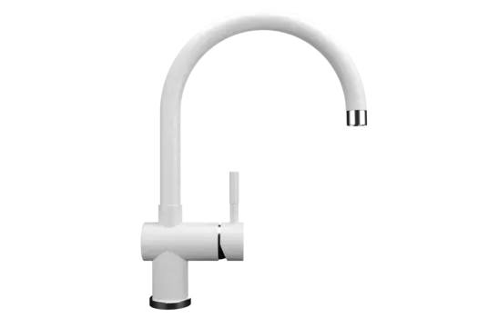 Смеситель Ulgran Classic U-021-341 для кухонной мойки, белый