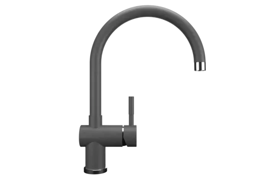 Смеситель Ulgran Classic U-021-342 для кухонной мойки, графит