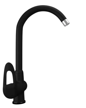 Смеситель Ulgran Quartz UQ-006-07 для кухонной мойки, уголь