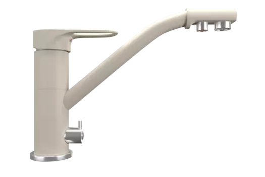 Смеситель Ulgran Quartz UQ-010-02 для кухонной мойки, бежевый