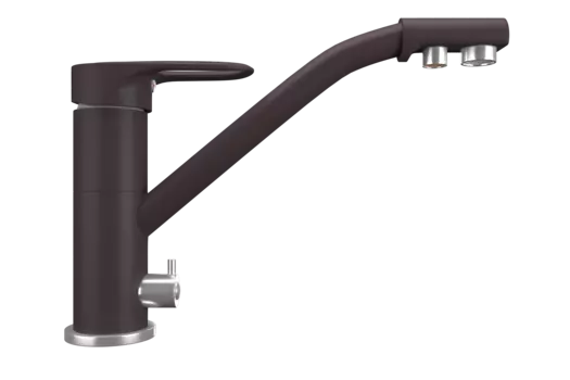 Смеситель Ulgran Quartz UQ-010-06 для кухонной мойки, коричневый