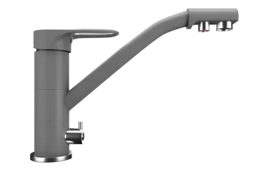 Смеситель Ulgran Quartz UQ-010-09 для кухонной мойки, асфальт