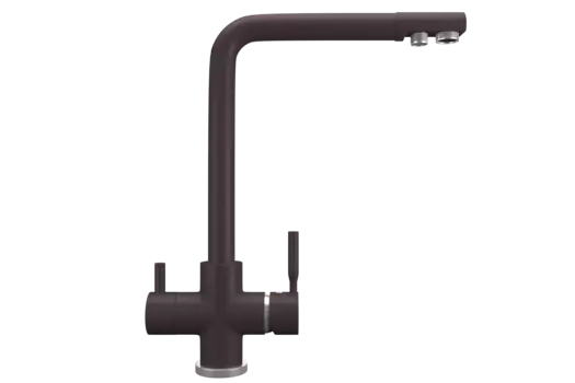 Смеситель Ulgran Quartz UQ-016-06 для кухонной мойки, коричневый