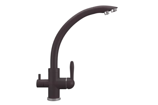 Смеситель Ulgran Quartz UQ-017-06 для кухонной мойки, трюфель